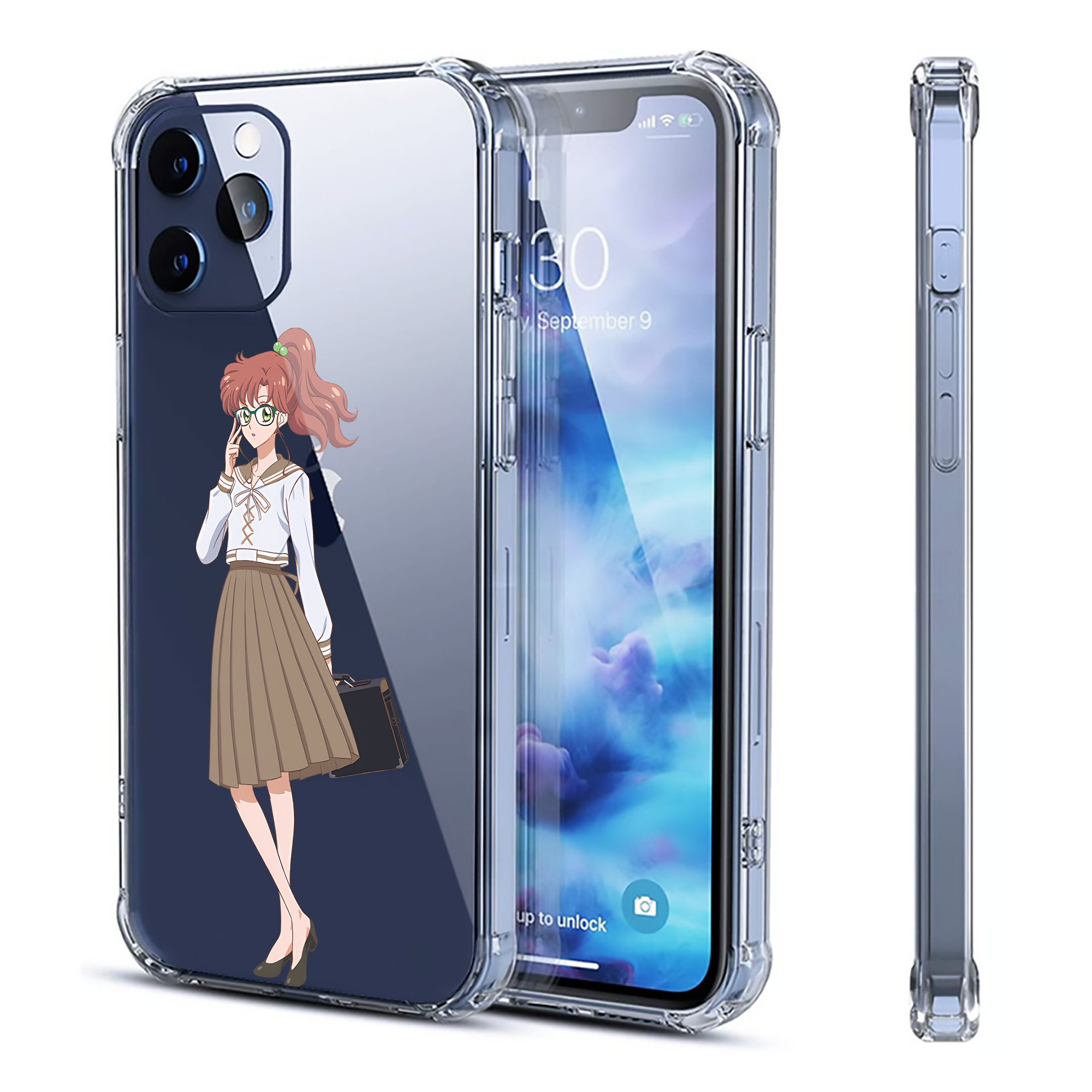 （画像用） 美少女戦士セーラームーン 木野 まこと きの まこと Sailor Moon Kino Makoto （セーラージュピター；Sailor Jupiter） 【iPhone 12シリーズ対応】透明スマホケース（クリアソフトケース）